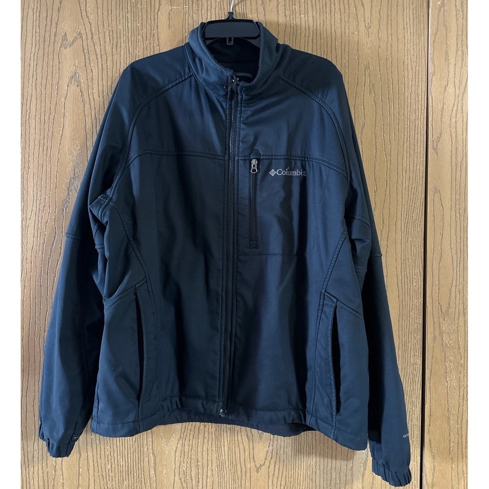 Columbia Men Jacket Black Size XL Interchange Omni-shield